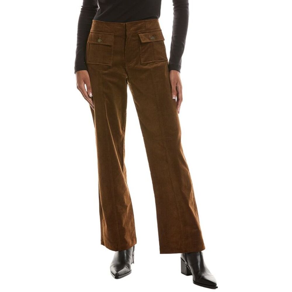 7 For All Mankind Womens  Wide Leg Corduroy Trouser, Brown